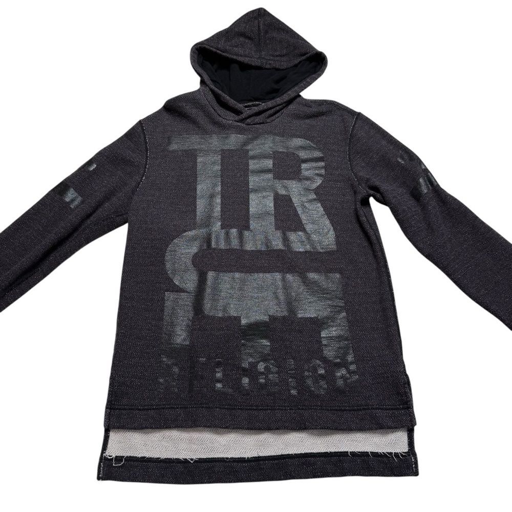 True Religion Spell Out Logo Hoodie Pullover Sz S